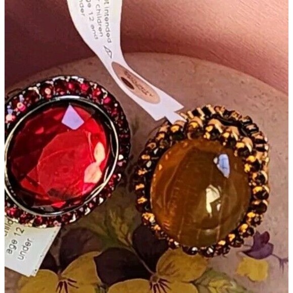 Unbranded Vintage stretch rings Lot Of 2 - Picture 2 of 4